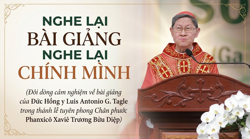 Nghe lại bài giảng, nghe lại chính mình